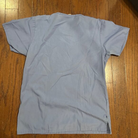 Uniform Advantage Womens Set of 2 Scrub Tops Ceil Blue - Size Small, Gently Used - Picture 3 of 4
